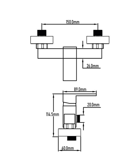 UNIVERSAL DE GRIFERÍA GS10023 AMAZONAS Grifo Monomando Ducha Cromo