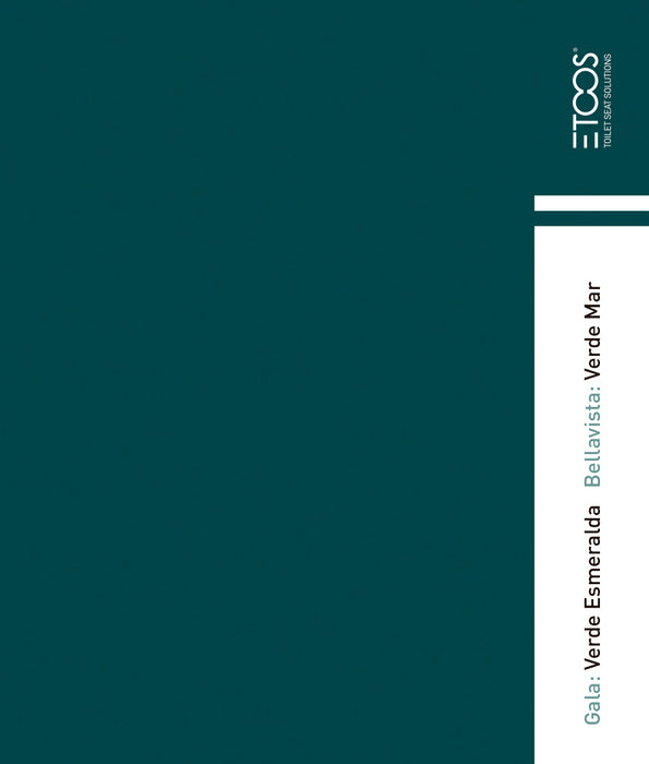 ETOOS 02082069 GALA 2000 Tapa WC Gala Color Verde Esmeralda