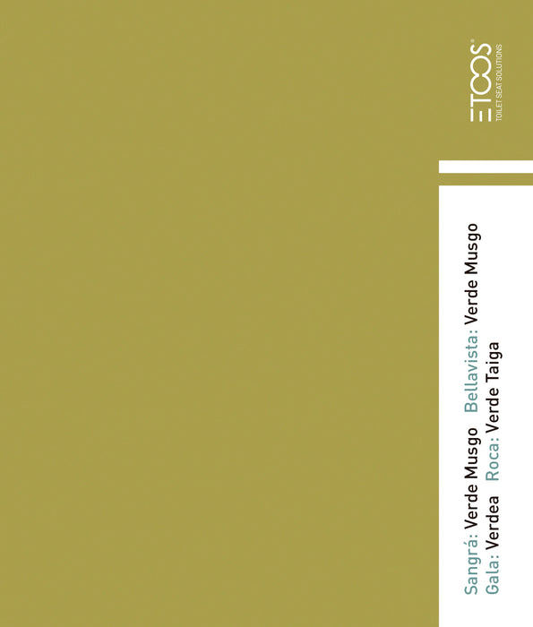 ETOOS 02019010 CARENA Tapa WC Roca Color Verde Taiga