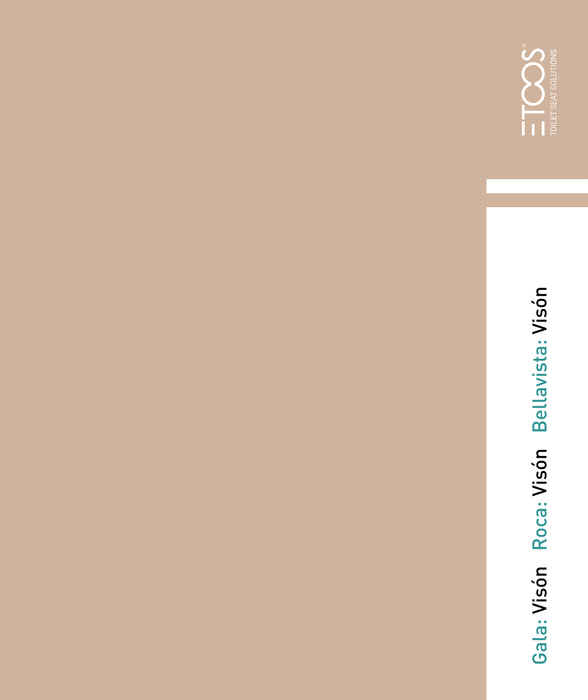 ETOOS 02019004 CARENA Roca WC Cover Visón Color