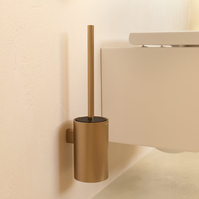COSMIC ARCHITECT SP Brushed Gold PVD Wall Toilet Brush Holder