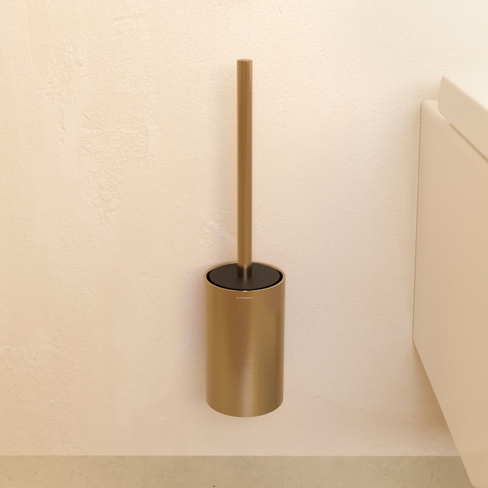 COSMIC ARCHITECT SP Brushed Gold PVD Wall Toilet Brush Holder