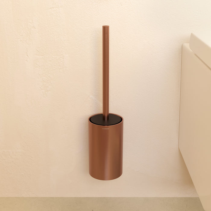 COSMIC ARCHITECT SP Brushed Copper PVD Wall Toilet Brush Holder