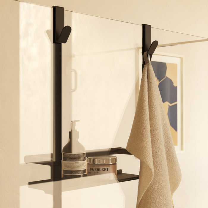 COSMIC ARCHITECT SP Double Hanging Shower Soap Dish Matte Black