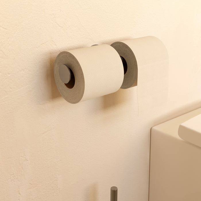 COSMIC ARCHITECT SP Matte Stainless Steel Double Toilet Roll Holder