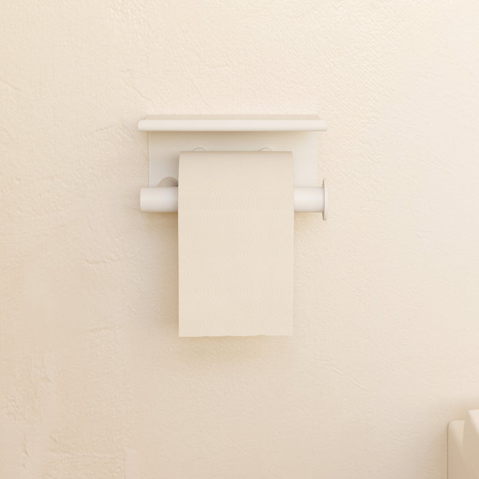 COSMIC ARCHITECT SP Toilet Paper Holder With Matte White Lid