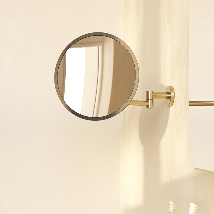 COSMIC ARCHITECT SP Magnifying Wall Mirror PVD Brushed Gold