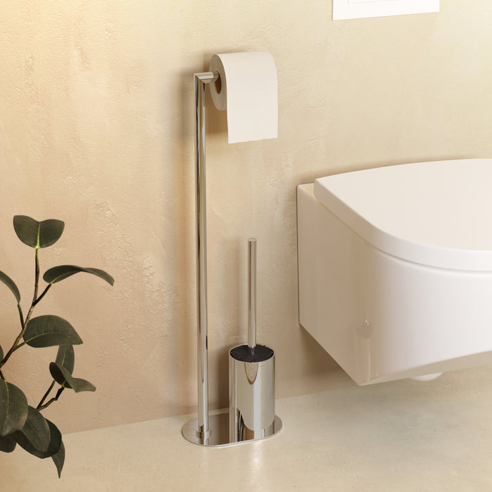 COSMIC ARCHITECT SP Toilet Brush and Paper Holder Chrome