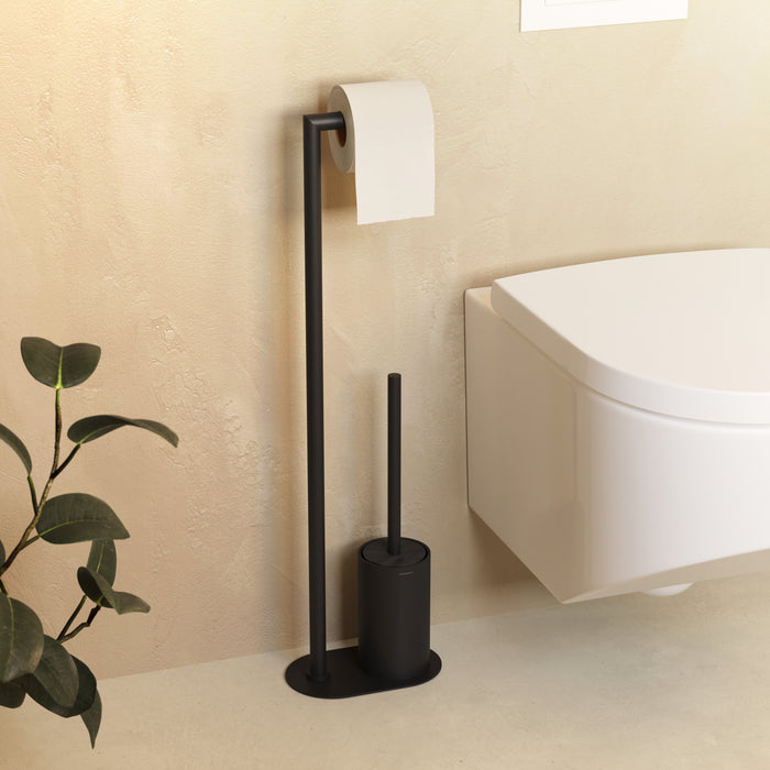 COSMIC ARCHITECT SP Matte Black Toilet Brush and Clipboard