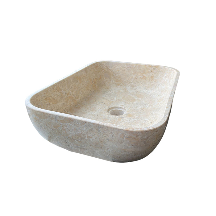 MOSAVIT RINCA Beige Stone Countertop Washbasin