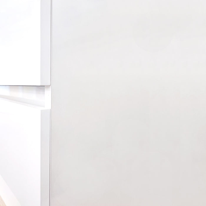 AQUORE SEVILLA Mueble de Baño con Lavabo Suspendido 2 Cajones Color Blanco Brillo