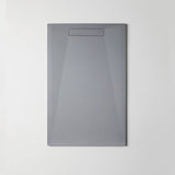 BATHME ZERO PLUS Plato de Ducha Rectangular Gel Coat Color Gris