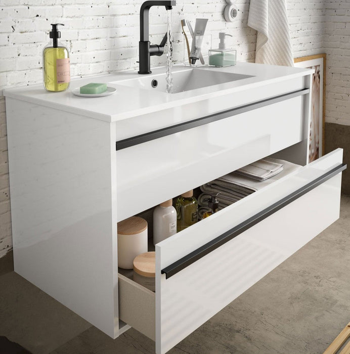 SALGAR ATTILA Mueble+Lavabo 60 cm Blanco Brillo