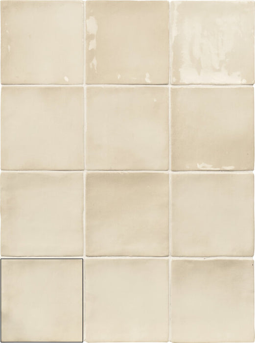 CARMEN A039325 SEVILLE BONE 10x10 Azulejo Esmaltado