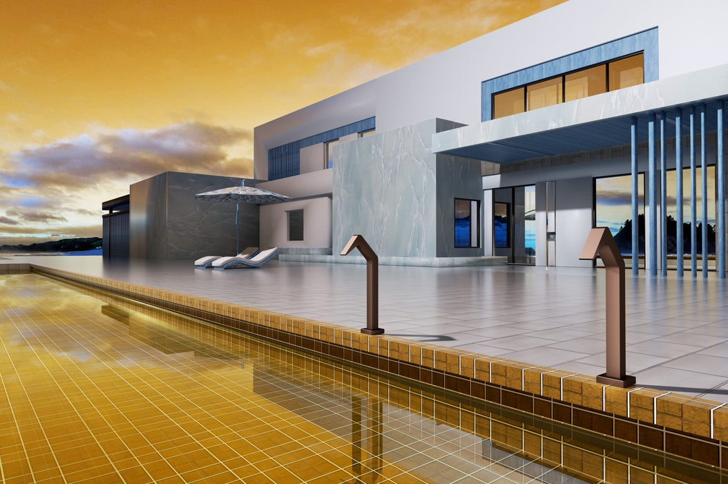 POOLIMEX CPN001/AAO NIÁGARA Rociador Cascada De Piscina 6Cm Acero S.316 Azul Océano