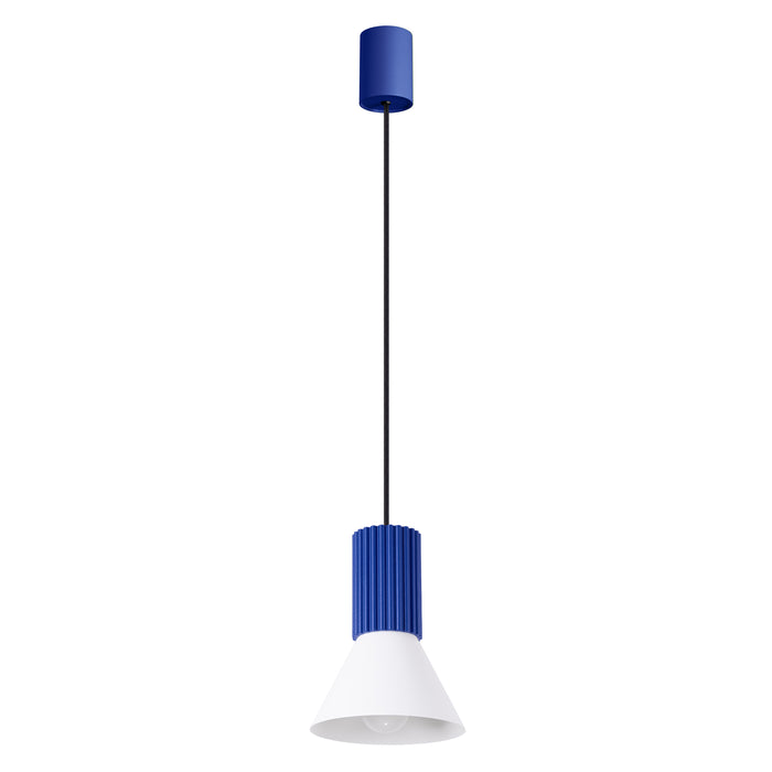 SOLLUX SL.1874 Lámpara colgante ESTRIA 1 blanco/ultramarino blanco/ultramar