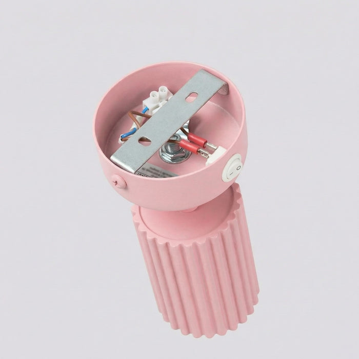 SOLLUX SL.1933 Aplique de pared KARBON rosa con interruptor