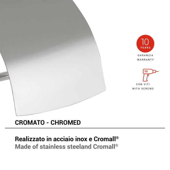 GEDY TN251300000 TONALE Portarrollo Cromo