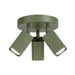 SOLLUX SL.3180 Lámpara De Techo Rayo 3P Verde Oliva