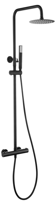 IMEX BTG053/NG GÉNOVA Conjunto Ducha Termostático Negro Mate