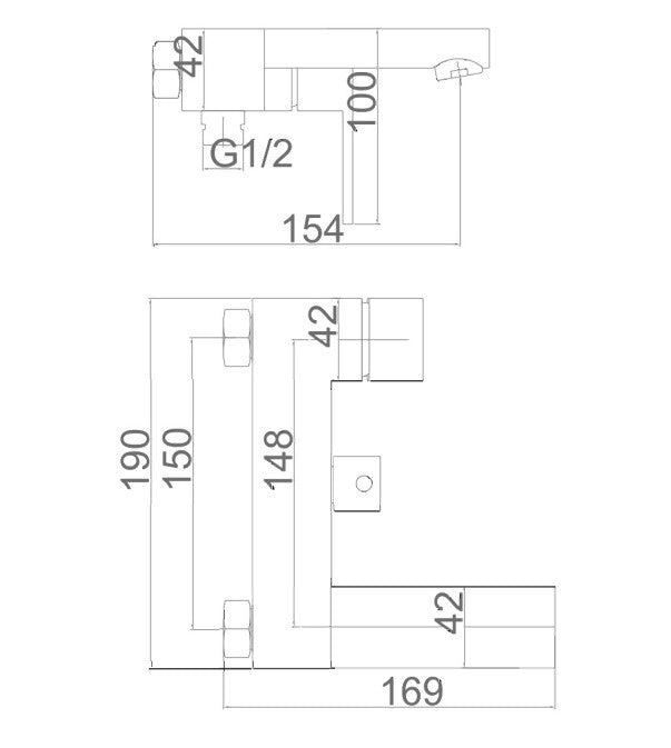 IMEX BDV003-4 VALENCIA Grifo de Baño/Ducha Cromo
