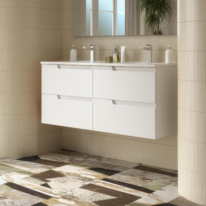 SALGAR 111757 VIMA Vanity unit 120 Satin White Color