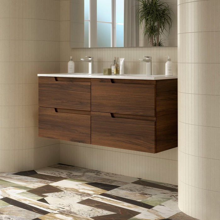 SALGAR 113498 VIMA Mueble+Lavabo 120 Color Nogal Maya