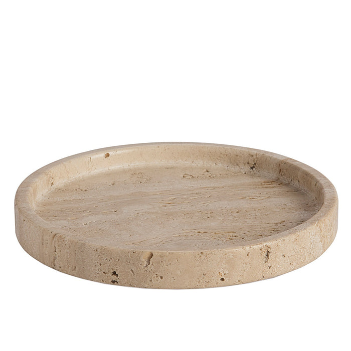 ANDREA HOUSE AX24152 Bandeja de mármol travertino redonda