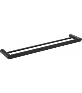 MEDICLINICS AI1311B AURA Toallero de Barra Doble Negro Mate