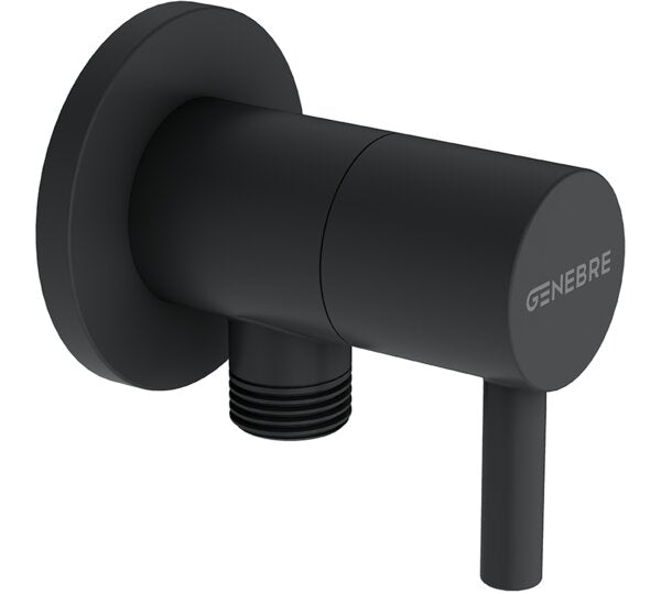 GENEBRE 3110 03 41 Válvula De Escuadra Redonda 1/2"x3/8" Negro