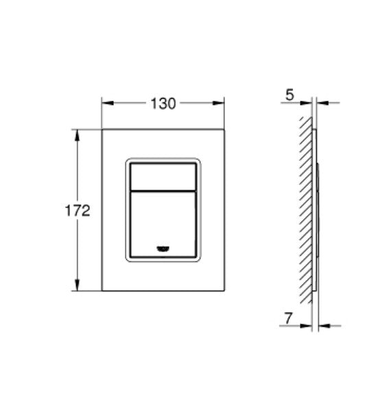 GROHE 37 535 SH0 SKATE COSMOPOLITAN S Escudo Blanco Alpino