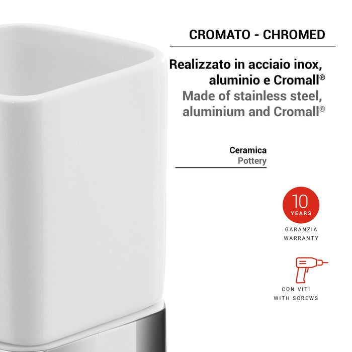 GEDY SG101300000 SPLUGA Portacepillos Cromo