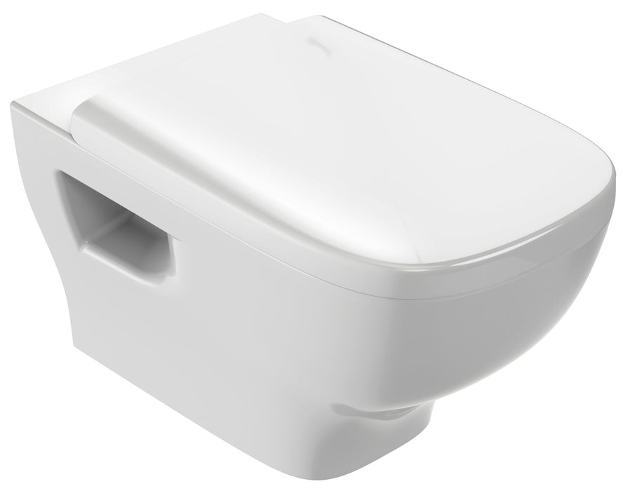 JACOB DELAFON STRUKTURA Wall Hung Toilet White With Seat