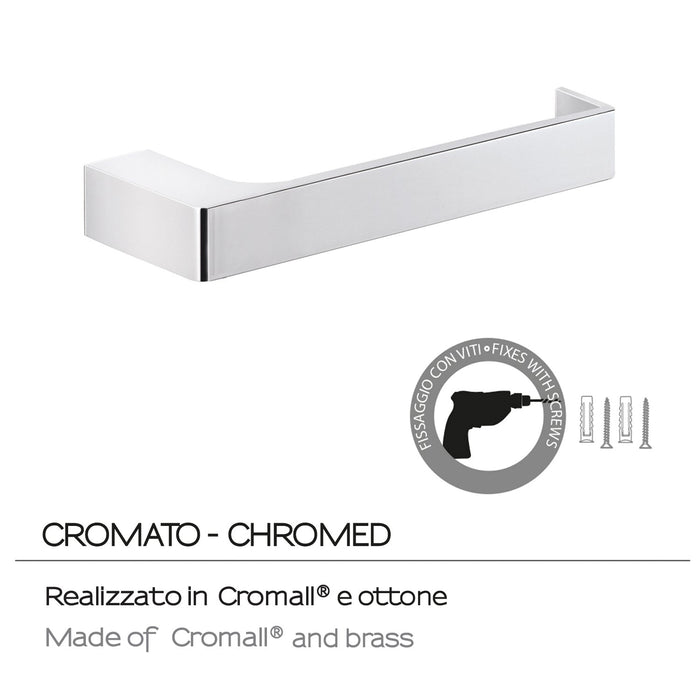 GEDY PI241300100 PIRENEI Chrome Toilet Paper Holder