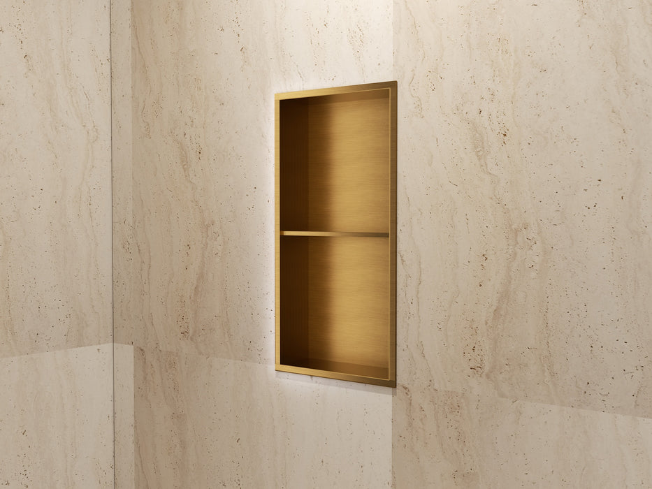 MEDIMEX HOR003/OC ARTIC Hornacina Con Estante 33x63 Oro Cepillado