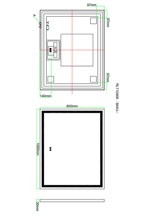 AQUORE BAKÚ Espejo Led