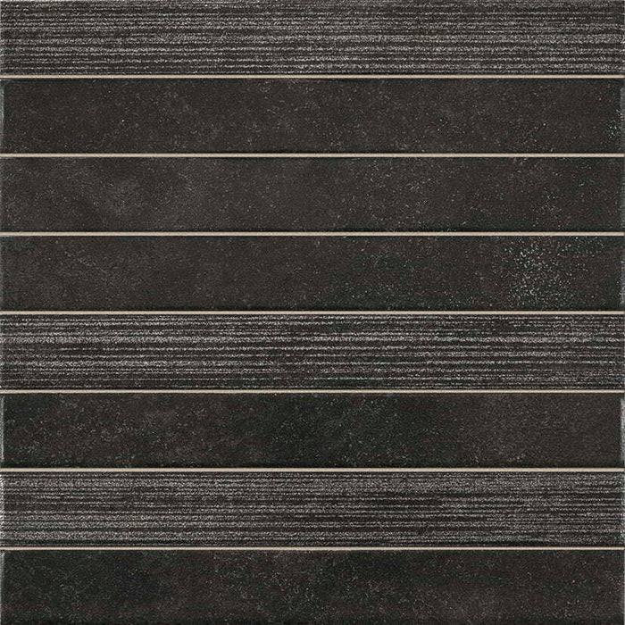 LA PLATERA BRICK STONE BLACK-D 35x35 Azulejo Pasta Blanca