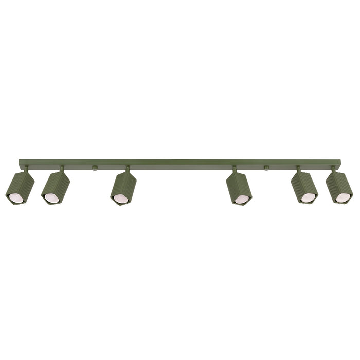 SOLLUX SL.3182 Lámpara De Techo Rayo 6L Verde Oliva