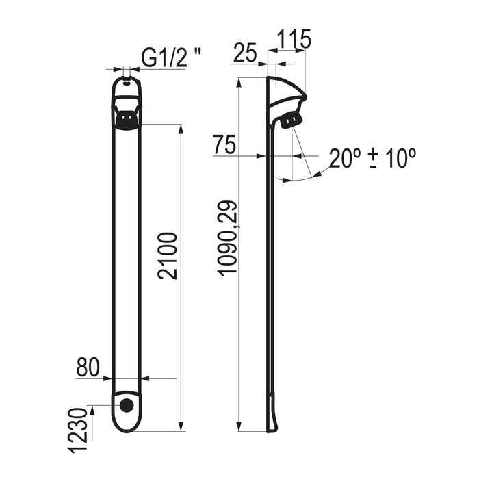 PRESTO 27435 DL 400 Touch Cromo mate