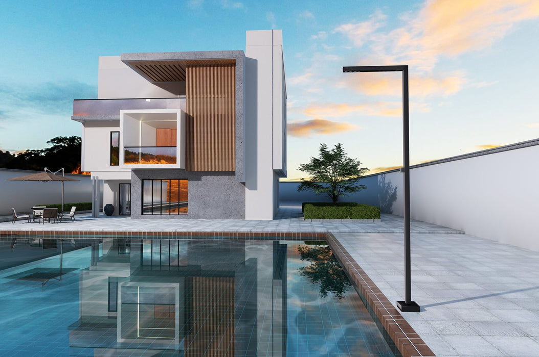 POOLIMEX GPA014/ANG ALABAMA Grifería De Piscina Acero S.316 Negro Mate