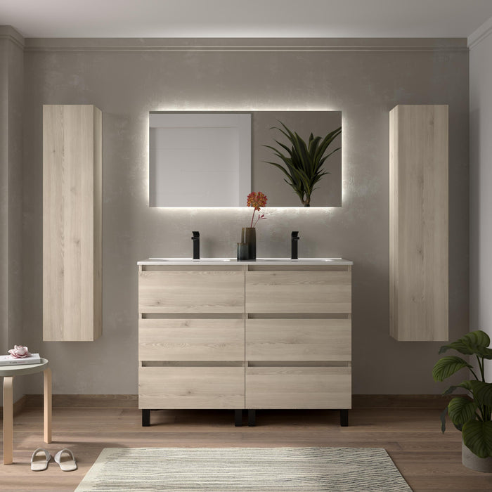 SALGAR BEQUIA Mueble 3C Lavabo Constanza 120 cm Natural