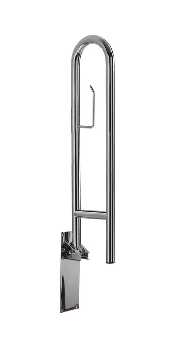 GEDY 56581300000 SNUG Soporte de apoyo abatible 80 cm con portarrollo cromo