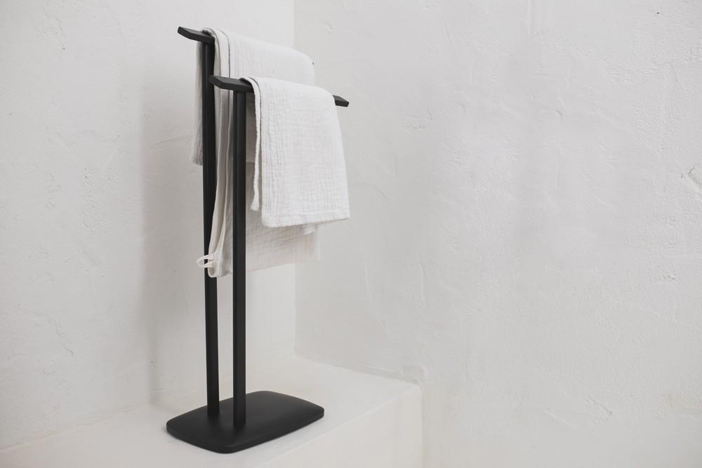 ANDREA HOUSE BA70178 Toallero Metal Negro Mate