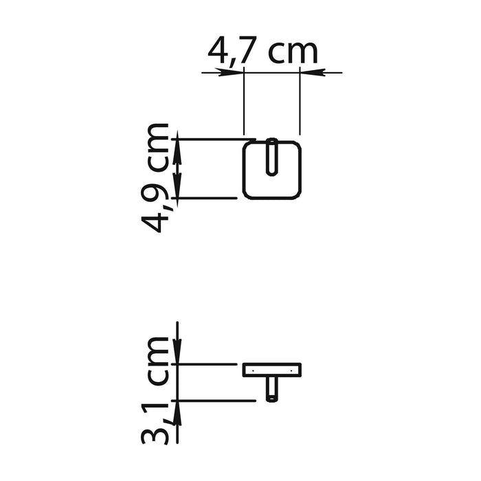 GEDY TO270200100 TONGA Percha Blanco Mate