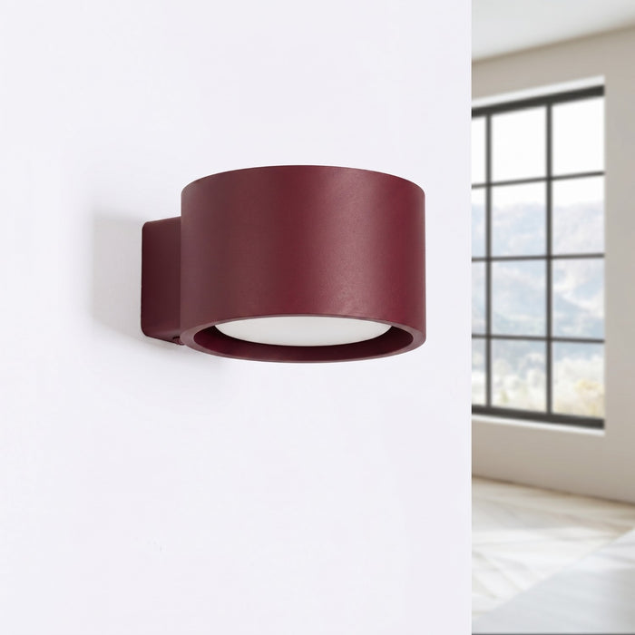 SOLLUX SL.2453 Aplique de pared MODO 1 burdeos Gx53