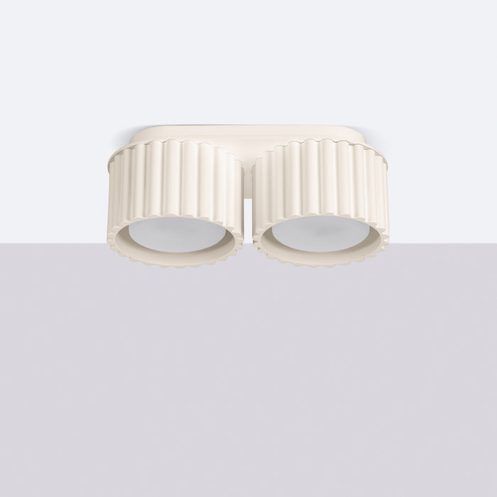 SOLLUX SL.1793 AURA Lámpara De Techo 2 Beige Gx53