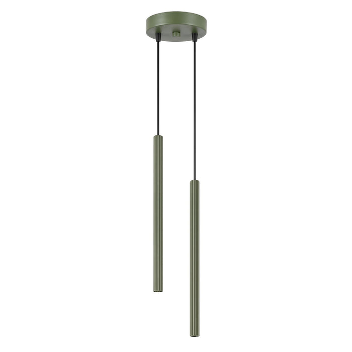 SOLLUX SL.2049 Lámpara Colgante Arche 2P Verde Oliva