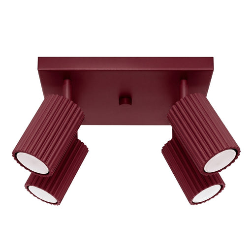 SOLLUX SL.2304 Plafón Karbon 4 Borgoña