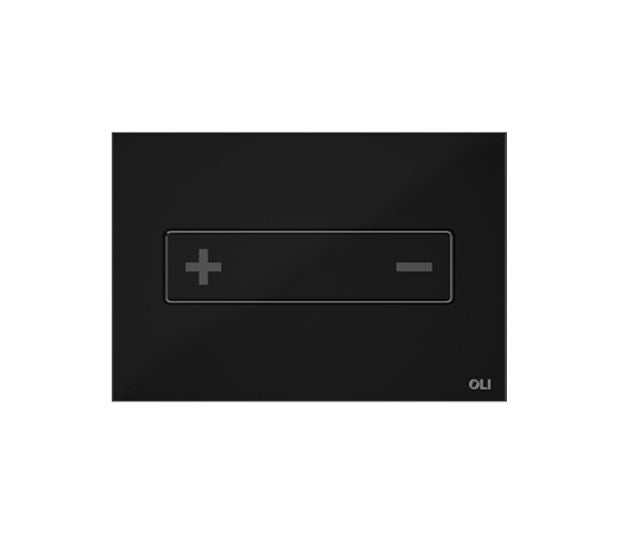 OLI 054557 OCEANIA Placa De Accionamiento Vidrio Negro