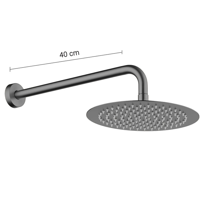GEDY GYHP1010600 HIGH PRO PLUS 06 Kit de ducha redondo 5 piezas gun metal